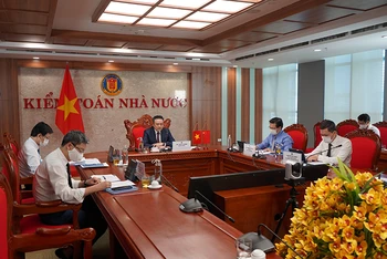 Hội đàm trực tuyến cấp cao giữa Kiểm toán Nhà nước Việt Nam và Kiểm toán Nhà nước Trung Quốc.