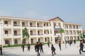 Khu nội trú của Trường phổ thông dân tộc nội trú huyện Phú Lương, Thái Nguyên. Ảnh: HOÀNG NGUYÊN/TTXVN
