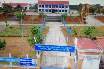 Trường phổ thông dân tộc nội trú THCS và THPT Đắk R’Lấp. (Ảnh: CTV)