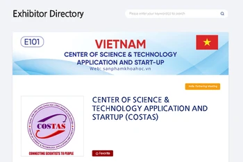 Doanh nghiệp Việt Nam tham gia Tuần lễ Đối tác Bio Asean - Hàn Quốc 2021 trưng bày sản phẩm và giới thiệu công ty trên Triển lãm online. 