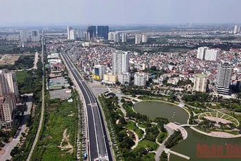 Một góc phía tây bắc của Thủ đô Hà Nội.