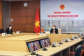 Phó Chủ tịch QH Trần Quang Phương làm Trưởng đoàn, dự Diễn đàn theo hình thức trực tuyến.