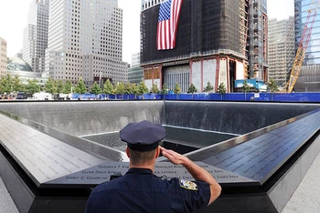 Khu Ground Zero tưởng niệm các nạn nhận của vụ khủng bố. Ảnh: THE NEW YORK POST
