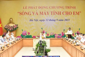 Thủ tướng Chính phủ Phạm Minh Chính chủ trì lễ phát động.