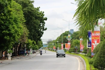 Một góc phố Quang Trung, phường Đông Vệ, thành phố Thanh Hóa.