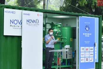 Container oxy di động (NOVAO2-Mobile System) sẽ kịp thời phục vụ công tác điều trị cho bệnh nhân Covid-19.