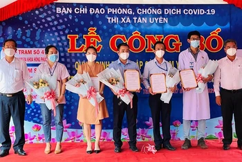 Công bố thêm 5 trạm y tế lưu động trong doanh nghiệp trên địa bàn thị xã Tân Uyên, tỉnh Bình Dương.