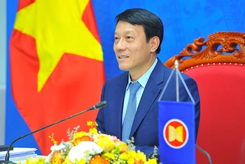 Trung tướng Lương Tam Quang, Thứ trưởng Công an, đề nghị các nước phát huy hiệu quả các cơ chế hợp tác trong phòng, chống tội phạm xuyên quốc gia.