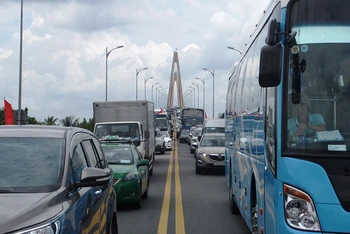 Cầu Rạch Miễu 2 hoàn thành sẽ giải quyết tình trạng ùn ứ giao thông tại cầu Rạch Miễu hiện tại.
