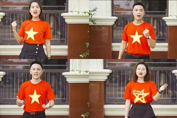 Hình ảnh trong MV âm nhạc “Việt Nam chống dịch vang danh” của nhạc sĩ Xuân Trí.