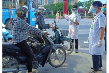 Thái Bình tăng cường kiểm soát người, phương tiện ra, vào địa bàn thông qua 7 chốt kiểm soát liên ngành.