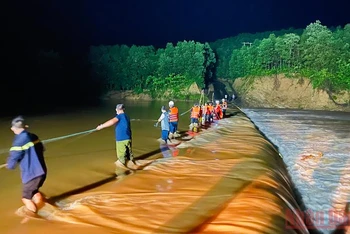 Khu vực Suối 1, xã Cam Tuyền, huyện Cam Lộ, nơi 3 người mắc kẹt vừa được cứu hộ.