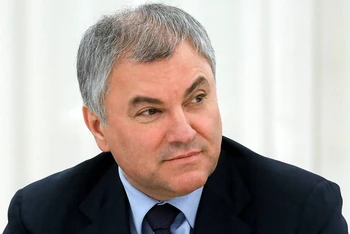 Ông Vyacheslav Volodin được bầu làm Chủ tịch Duma Quốc gia Nga khóa mới. (Ảnh: Tass)