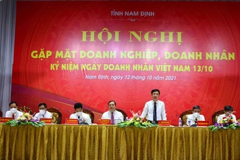 Lãnh đạo tỉnh Nam Định lắng nghe kiến nghị, đề xuất của cộng đồng doanh nghiệp.