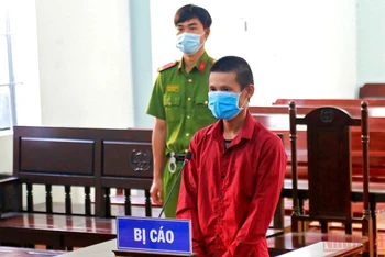 Bị cáo Đào Minh Châu tại phiên tòa.