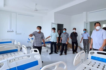 Bệnh viện dã chiến số 3 đặt tại Bệnh viện Lao và Bệnh phổi Cà Mau.