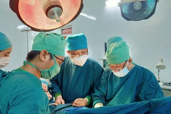 Bệnh nhân Nguyễn Quang K. được cứu chữa tại Bệnh viện Vũng Tàu.