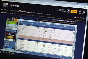 Một website có hành vi tổ chức đánh bạc trên không gian mạng bị lực lượng Công an phát hiện.