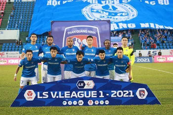 CLB Than Quảng Ninh tại mùa giải V-League 2021. (Ảnh: Vietnam+)