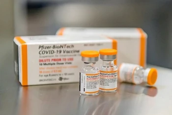 Vaccine ngừa Covid-19 dành cho trẻ em của Pfizer/BioNTech. (Ảnh: Reuters)