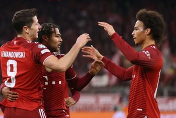 Bayern Munich giành vé vào vòng 1/8 Champions League. (Ảnh: Getty Images)