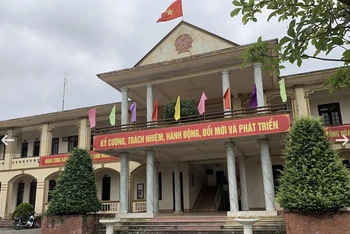 Trụ sở UBND xã Yên Sơn, huyện Quốc Oai, Hà Nội. Ảnh: Dân Việt