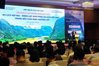 Diễn đàn du lịch nội địa, một phần của VITM 2021 đã diễn ra tại Ninh Bình hồi tháng 4/2021 (Ảnh: BND)
