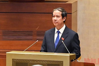 Bộ trưởng Giáo dục và Đào tạo Nguyễn Kim Sơn. Ảnh: LINH NGUYÊN