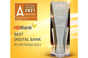 HDBank đoạt giải thưởng Ngân hàng số Việt Nam năm 2021