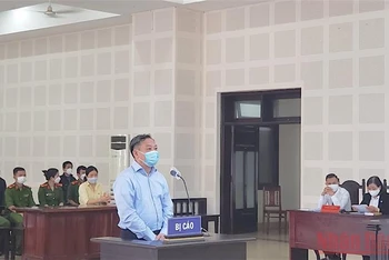 Bị cáo Phạm Thanh tại phiên tòa sáng 22/11.