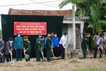 Huyện Kim Thành khởi công xây dựng nhà tình nghĩa tặng gia đình chính sách.