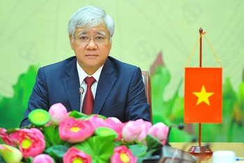 Đồng chí Đỗ Văn Chiến, Bí thư Trung ương Đảng, Chủ tịch Ủy ban Trung ương Mặt trận Tổ quốc Việt Nam. 