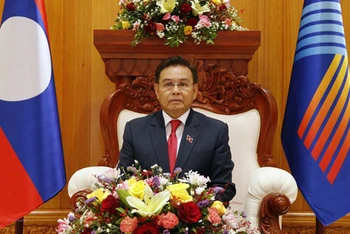 Chủ tịch Quốc hội Lào Saysomphone Phomvihane. (Ảnh: Vietnam+)