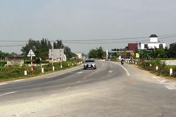 Gần 13 km đường ven biển qua huyện Quảng Xương đã đưa vào khai thác