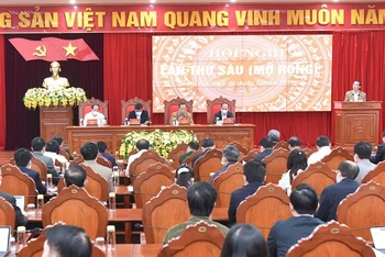 Quang cảnh Hội nghị lần thứ 6 (khóa XVI) Ban Chấp hành Đảng bộ tỉnh Gia Lai.