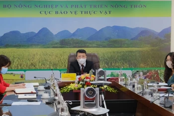 Lễ ký kết tại điểm cầu Cục Bảo vệ thực vật tại Hà Nội. 