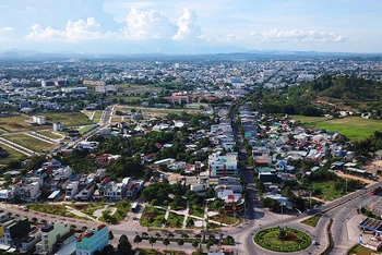 Thành phố Quảng Ngãi, tỉnh Quảng Ngãi đang là vùng xanh.
