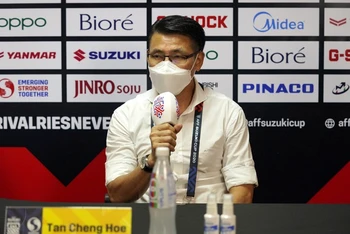 Huấn luyện viên Tan Cheng Hoe của đội tuyển Malaysia. (Ảnh: AFF Suzuki Cup)