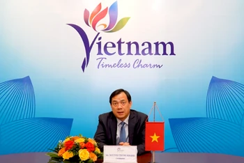 Tổng cục trưởng Tổng cục Du lịch Nguyễn Trùng Khánh phát biểu khai mạc khóa học. (Ảnh: Tổng cục Du lịch)