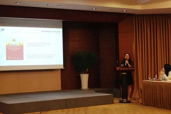 Đại diện ENV thông tin về xử lý tội phạm động vật hoang dã tại Việt Nam.