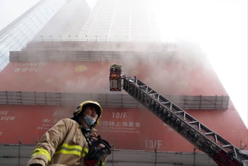 Hiện trường vụ cháy. (Nguồn: scmp.com)