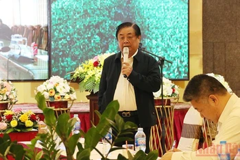 Bộ trưởng Nông nghiệp và Phát triển nông thôn Lê Minh Hoan phát biểu tại hội thảo.