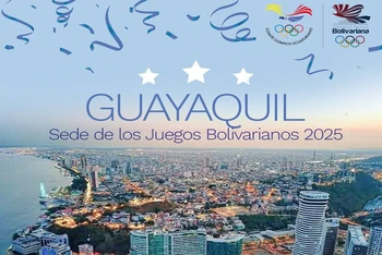 Đại hội Thể thao Bolivar 2025 sẽ diễn ra tại Guayquil, Ecuador. (Ảnh: Ủy ban Olympic Ecuador)
