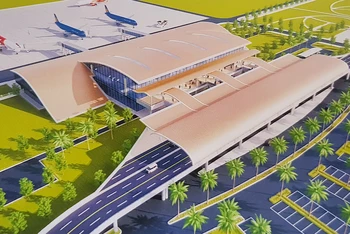 Mô hình thiết kế Cảng hàng không Quảng Trị. 