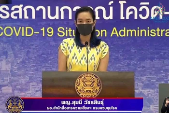 Bà Sumanee Wacharasin, phụ trách truyền thông của Cục Kiểm soát dịch bệnh, Bộ Y tế Thái Lan.