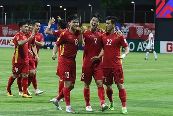 Đội tuyển Việt Nam trong chiến thắng 4-0 trước Campuchia tối Chủ nhật 19/12. (Ảnh: VFF)