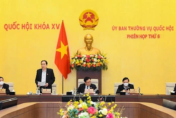 Phó Chủ tịch Thường trực Quốc hội Trần Thanh Mẫn kết luận phiên làm việc. Ảnh: quochoi.vn