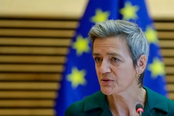 Phó Chủ tịch Ủy ban châu Âu Margrethe Vestager. (Ảnh: Reuters)