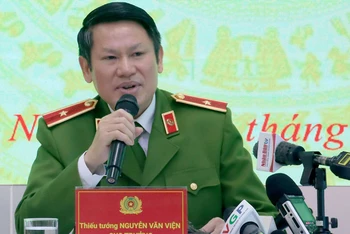 Thiếu tướng Nguyễn Văn Viện thông tin về những nội dung đáng chú ý trong thực thi Luật phòng, chống ma túy năm 2021.