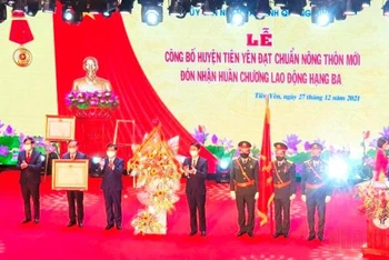 Huyện Tiên Yên (Quảng Ninh) là huyện dân tộc, miền núi phía Bắc đầu tiên của cả nước cán đích nông thôn mới.